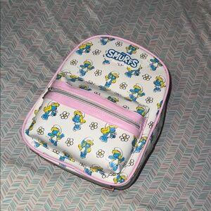 Claire's Smurfs Kids Backpack with Pink and Blue